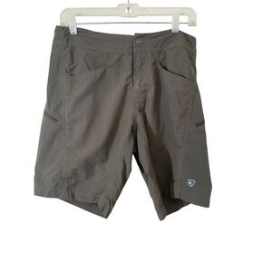 Kuhl Men's Grey Ripstop Zip Cargo Hiking Shorts Outdoor Size 28 Outdoors 9" Seam